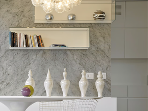 WHITE MARBLE - Panoramic marble effect wallpaper _ Inkiostro Bianco